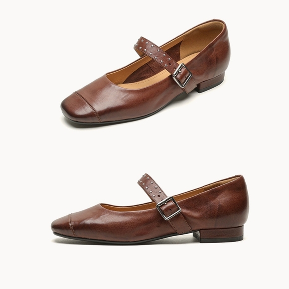 Mary Jane Shoes Women's Size 7.5-8 Chestnut Color. - Picture 12 of 13